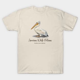 American White Pelican - The Bird Lover Collection T-Shirt